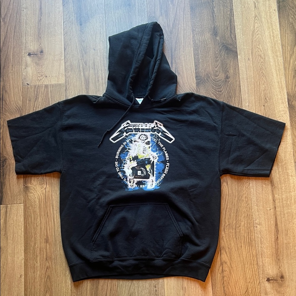 Black Graphic Hoodie for Men